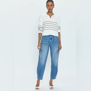 Pistola Josephine High Rise Tapered Cargo Jeans 26